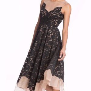 NWT. Tracy Reese Hanky Hem Black/Nude SIze 2!